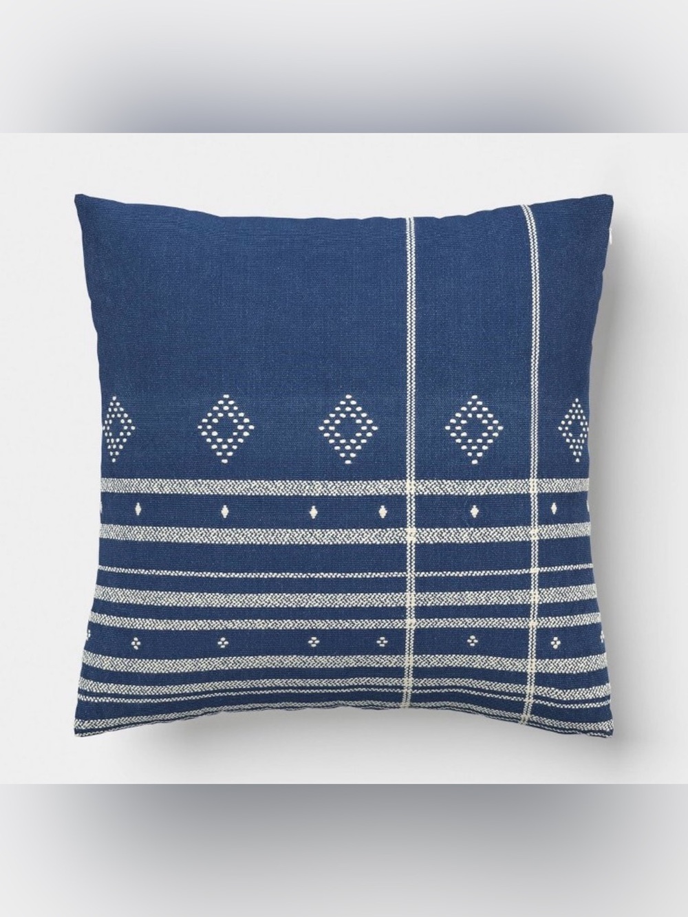 Oversized Square Plaid Yarn-Dyed Throw Pillow from Threshold™ blue